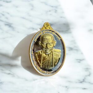 Phraya Pali Luang Pu Maha Sila Amulet 2024 - 2K Silver with Gold Plated